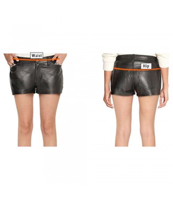 Clubwear Gothic Black Belted Leather Shorts